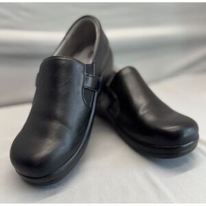 Alegria Kara Slip On Shoe Black Leather Women's EU 39/US 8.5-9 Nursing Orthotic